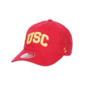USC Trojans Cardinal Arch Washed Cotton Hat